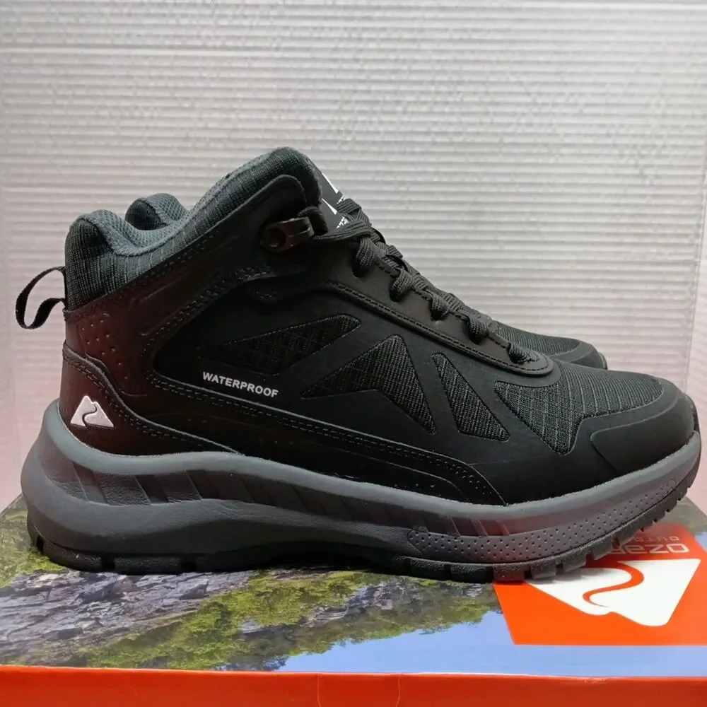 Men’s size 6 Ozark Trail Tech Hiker‎ Waterproof Boots Black